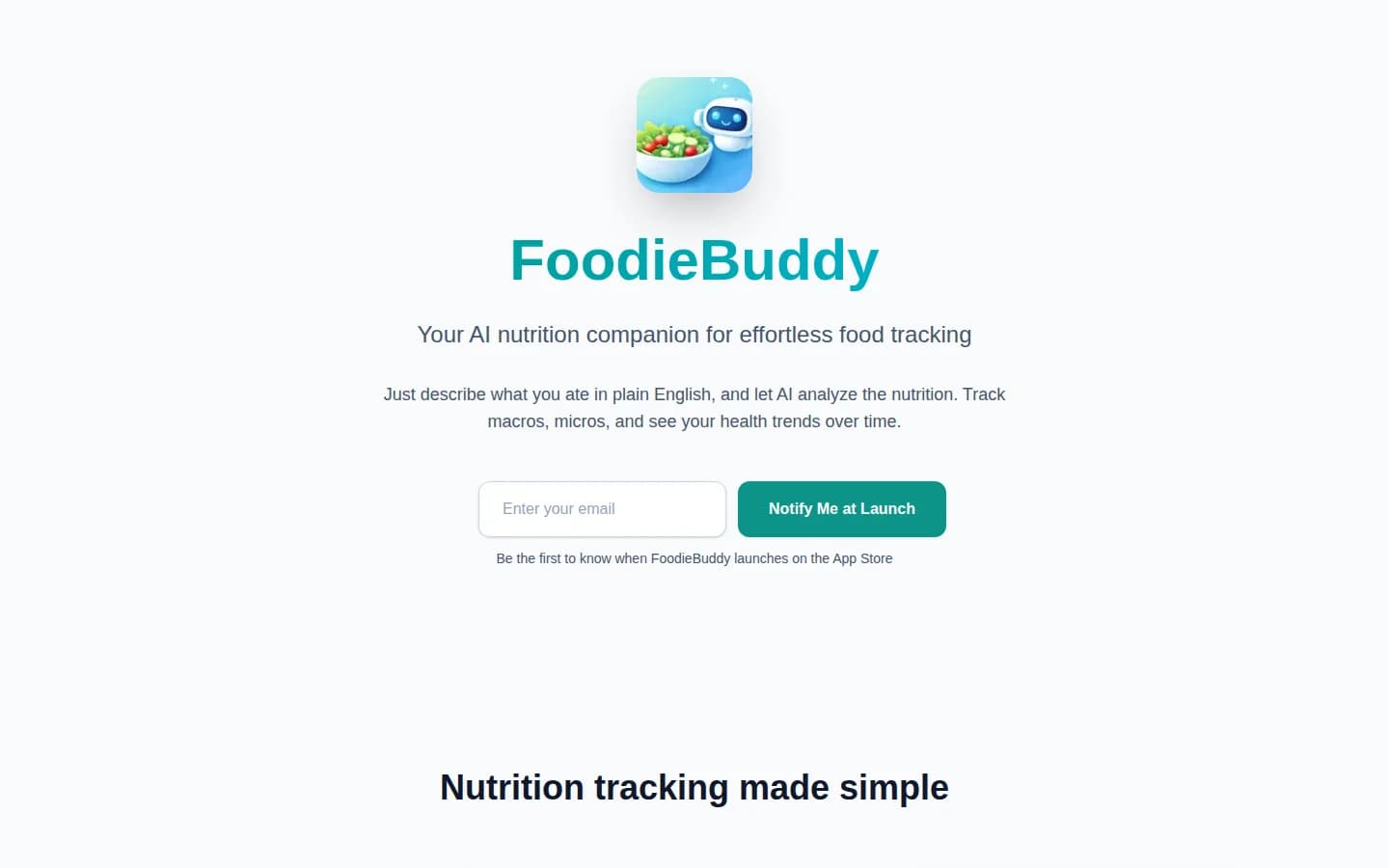 Foodie Buddy project preview